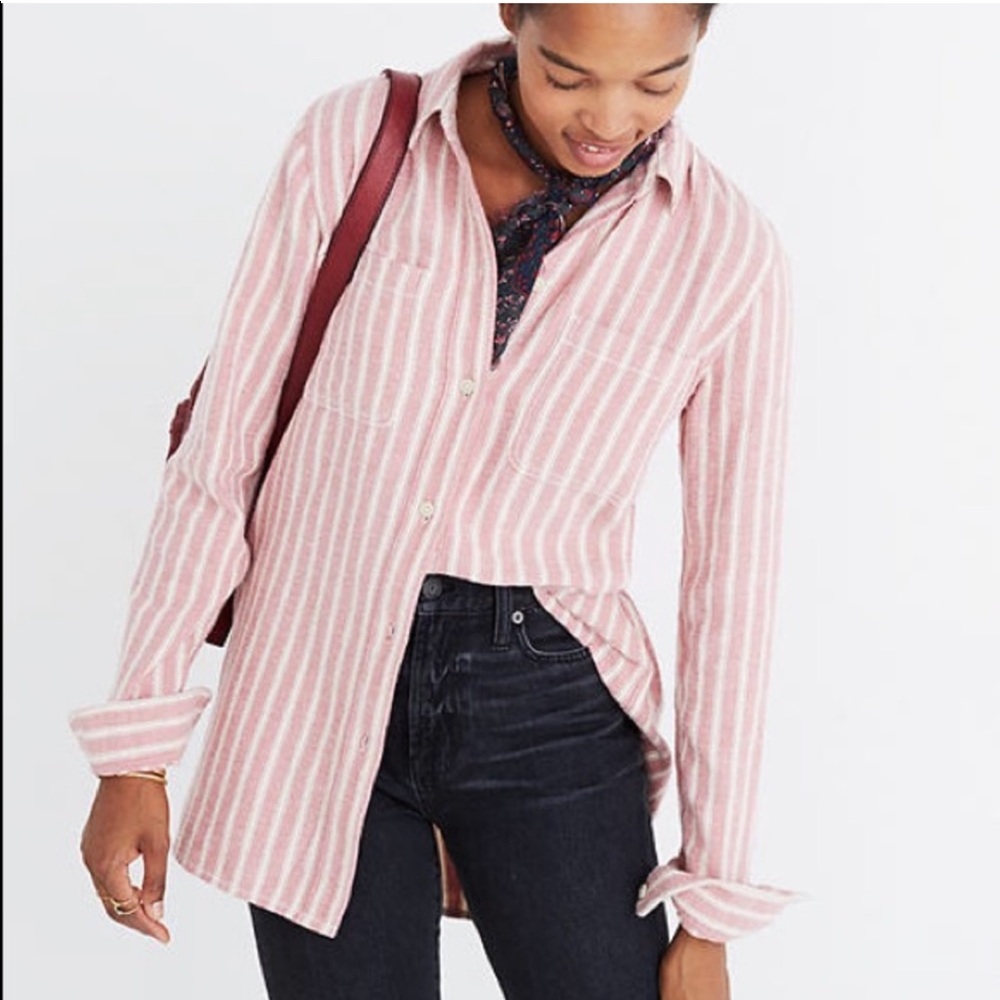 Madewell Flannel Classic Ex-Boyfriend Shirt
